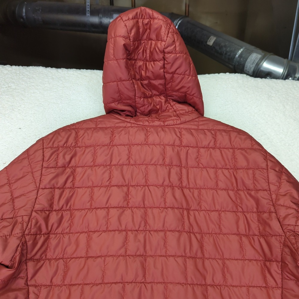 Patagonia Mens Nano Puff Hoody Jacket 84222 Full Zip Quilted Orange Large Hoodie - Picture 5 of 10